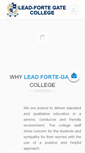 Mobile Screenshot of lead-fortegatecollege.com